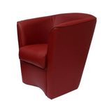 LIBEROSHOPPING.eu - LA TUA CASA IN UN CLIK Fauteuil de Chambre en Cuir écologique Valentina rembourré de Haute qualité (Bordeaux)