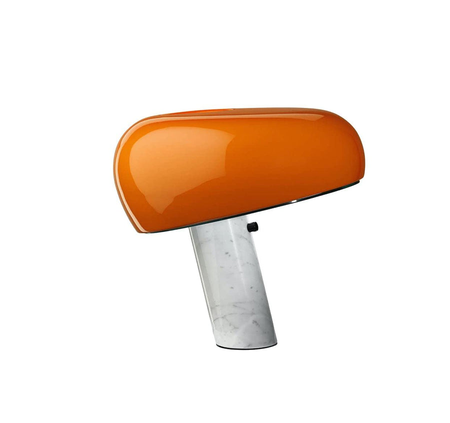 Flos Snoopy Touch Lampe à intensité variable de table réflecteur orange Achille Castiglioni & Pier Giacomo Flos Snoopy Touch Lampe à intensité variable de table réflecteur orange Achille Castiglioni & Pier Giacomo