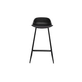 Miliboo Tabourets de Bar Design Noirs H65 cm (Lot de 2) Ella