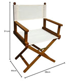 Fauteuil fauteuil metteur en scène bois d'acacia Ecru pliable ameublement extérieur ac805027