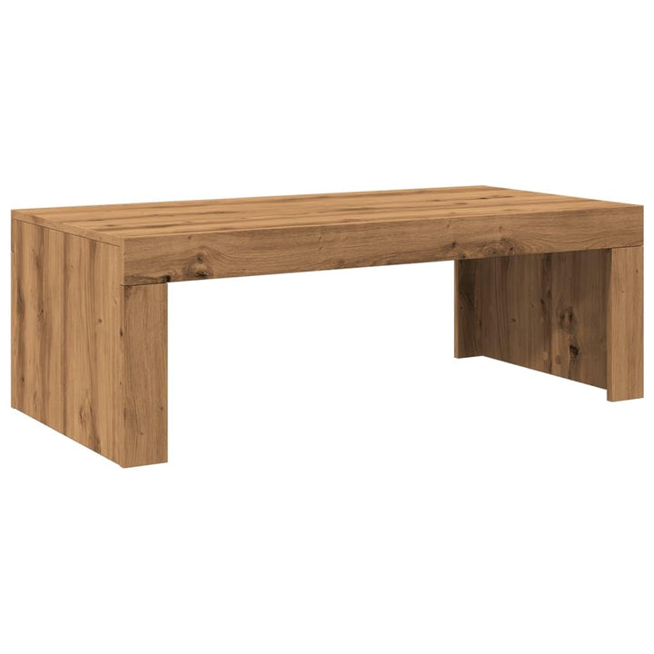 vidaXL Table Basse chêne Artisanal 102x50x35 cm Bois d vidaXL Table Basse chêne Artisanal 102x50x35 cm Bois d'ingénierie