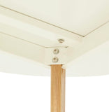 ALTEREGO Table de Cuisine Ronde Design Blanc 120x120x75 cm Table Ronde pouvant accueillir 6 Personnes.