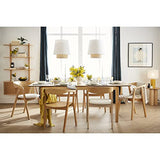 Miliboo Table à Manger Extensible rectangulaire Bois frêne L160-210 cm BONAVISTA