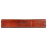 SKM Banc Saut de Cheval 160 cm Marron Cuir Véritable et manguier-607