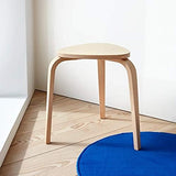 Ikea KYRRE-FROSTA Tabouret Empilable Tabouret en Bois en Contreplaqué de Bouleau Massif - Diamètre Assise 35 cm - Hauteur Assise 45 cm - jusqu'à 100 kg, Marron, 45 x 46 x 4 cm