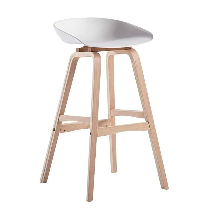 Lot de 2 tabourets de bar, tabourets de bar de cuisine touffetés avec dossier ouvert, repose-pieds de 73,7 cm, chaises pour bar à domicile, salle à manger 0831 (couleur : blanc, taille : tabourets de Lot de 2 tabourets de bar, tabourets de bar de cuisine touffetés avec dossier ouvert, repose-pieds de 73,7 cm, chaises pour bar à domicile, salle à manger 0831 (couleur : blanc, taille : tabourets de