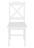 Erst-Holz Chaise de Cuisine, Chaise de Salle à Manger, Chaise en pin Massif Blanc 90.71-20W