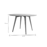 Miliboo Table à Manger Design Ronde Noyer D120 cm Livia