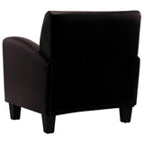vidaXL Fauteuil en Cuir PU Brun foncé