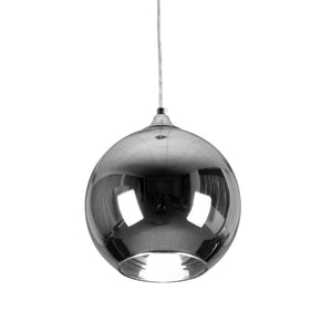 Réfléchi Transparent Galvanoplastie Boule Lustre Moderne Simple Suspension en Verre Chrome Boule de Miroir Suspension Lumière Argent E27 Droplight Salle à Manger Cuisine Salle D'Étude de, TZNBGO, A