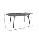 Miliboo Table à Manger Extensible Noyer L150-180 cm Sheldon