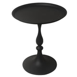 Cre Cra (Lot de 2 Table d'appoint Ronde en métal - Design élégant et Moderne, Tables dappoint pour Salon, Chambre ou Patio