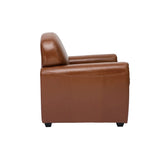 Miliboo Fauteuil Vintage Cuir Marron Club