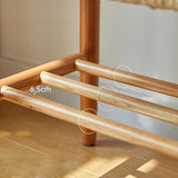 Nizer Banc à chaussures en bois pour couloir, salon, porche, entrée, siège robuste, peut supporter jusqu'à 90,7 kg, finition noyer clair, 100 cm