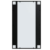 vidaXL Miroir Mural Noir 100x60 cm Métal