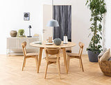 AC Design Furniture Roxanne Chaise de Salle à Manger, Bois, chêne, H: 79,5 x B: 45 x T: 55 cm, Beige