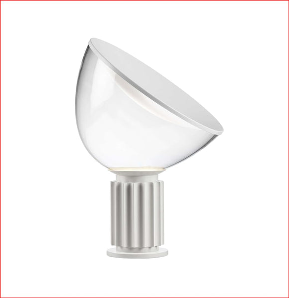 FLOS TACCIA SMALL F6604009 lampe de table à lumière indirecte et réfléchie en verre et aluminium blanc mat