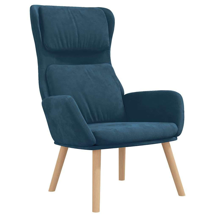 fadaoet Fauteuil relax en velours bleu avec cadre en métal, rembourrage épais pour salon et chambre à coucher, fauteuil salon confortable avec accoudoirs, bois d fadaoet Fauteuil relax en velours bleu avec cadre en métal, rembourrage épais pour salon et chambre à coucher, fauteuil salon confortable avec accoudoirs, bois d'hévéa solide, charge maximale 110 kg