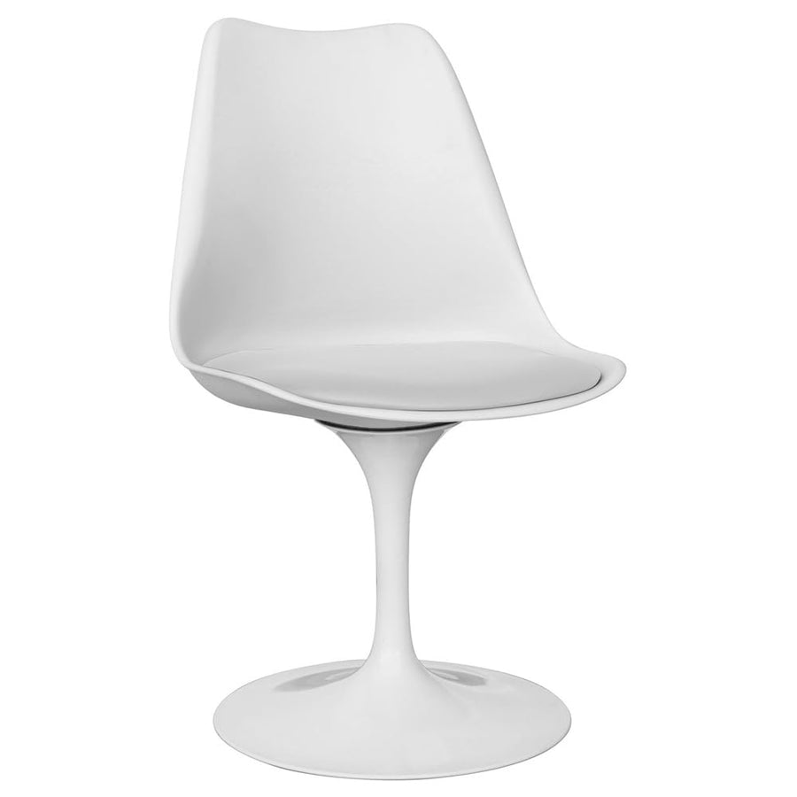 Iconik Interior Tulip Style Chaise de Salle à Manger - Chaise pivotante Blanche - Tulip Blanc Iconik Interior Tulip Style Chaise de Salle à Manger - Chaise pivotante Blanche - Tulip Blanc