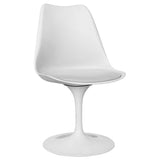 Iconik Interior Tulip Style Chaise de Salle à Manger - Chaise pivotante Blanche - Tulip Blanc