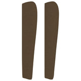 Foknhdi Tête de lit marron foncé avec oreilles 183 x 118 cm réglable en hauteur - Tissu mélèze - Rembourrée - Moderne - Pour chambre à coucher ou lit à sommier tapissier