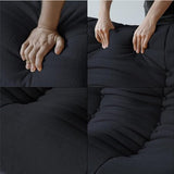 Canapé paresseux, pouf en velours pelucheux, fauteuil d'appoint pour salon, chambre à coucher, salon, bureau - 2 places