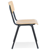 KADIMA DESIGN Parvati Classique Chaise avec Dossier Bois Clair (Natural) 49,5 x 59 x 83