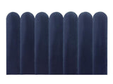 Pascal MORABITO - Panneaux muraux tête de lit - 210 cm - Velours - Bleu - JAPI de Pascal Morabito