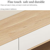 Meuble TV Flottant Meuble TV Mural Simple pour Le Salon Rangement par tiroirs et Portes abattantes Facile à Installer Forte capacité de Charge(White+Red,200 * 20 * 24cm)