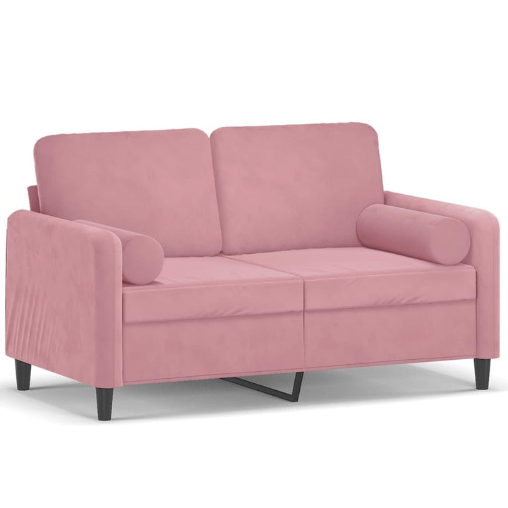Woonisher Canapé 2 Places avec oreillers décoratifs Rose 120 cm Velours canapé-lit Double Convertible Woonisher Canapé 2 Places avec oreillers décoratifs Rose 120 cm Velours canapé-lit Double Convertible