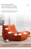 Canapé de Sol Confortable et Paresseux, canapé d'appoint en Tissu suédé Doux inspiré des chenilles avec Chaise à Texture plissée en Coton 50D Rouge paresseux-70 × 184 × 38 cm
