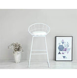 Tabouret de bar moderne en métal robuste - Design nordique - Capacité de 300 kg - Idéal pour la cuisine, le pub et le bar