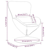 Générique Chaise Œuf Tissu Noir,Fauteuils,15.8KG-42002738