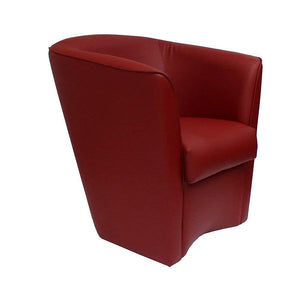 LIBEROSHOPPING.eu - LA TUA CASA IN UN CLIK Fauteuil de Chambre en Cuir écologique Valentina rembourré de Haute qualité (Bordeaux)