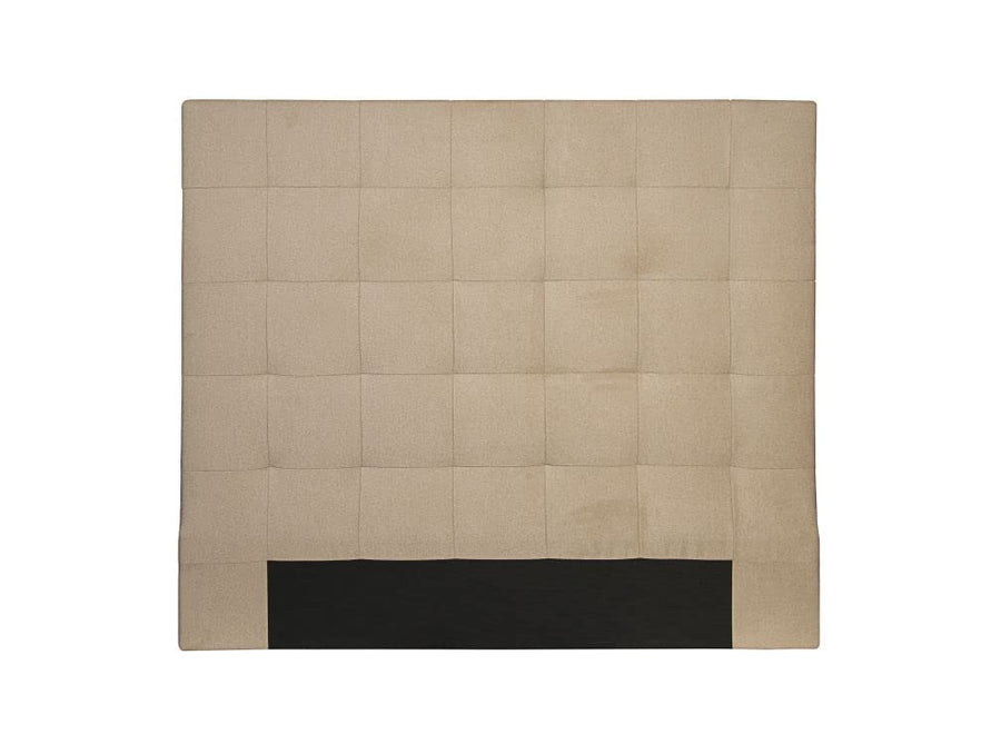 LOUNGITUDE - MEGAN - Tête de lit - Capitonné - En tissu - Beige - 160cm LOUNGITUDE - MEGAN - Tête de lit - Capitonné - En tissu - Beige - 160cm