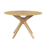 Miliboo Table à Manger Design Ronde chêne D120 cm DIELLI