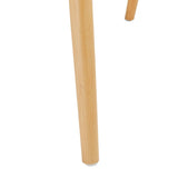 Chaise Fauteuil de Table en Bois Naturel et Assise tressée Beige H 73 cm - Atmosphera