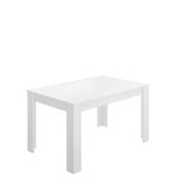 Dmora Caladora, Console Extensible Multipositions, Table à Manger avec rallonge, 140/190 x 90 x 77 cm, Blanc