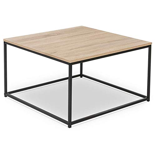 IDMarket - Table Basse Detroit carrée 70 cm Design Industriel IDMarket - Table Basse Detroit carrée 70 cm Design Industriel