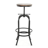 Kosmi Tabouret de Bar LOFT à vis Style Industriel réglable en Hauteur