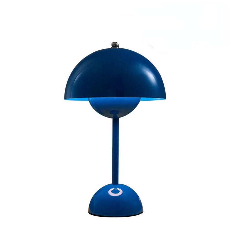 anso Lampe de bureau sans fil à LED tactile USB à intensité variable pour chambre à coucher (bleu)