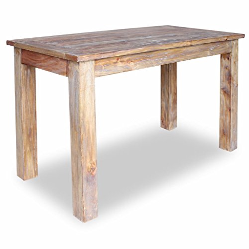 Homgoday Table à Manger Bois de récupération 120x60x77 cm, Table de Salle à Manger Dessus de Table Robuste, Table à Dîner pour Cuisine, Salle à Manger, Salon, Bistrot Homgoday Table à Manger Bois de récupération 120x60x77 cm, Table de Salle à Manger Dessus de Table Robuste, Table à Dîner pour Cuisine, Salle à Manger, Salon, Bistrot