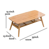 GELISURE Tables Basses Tables De Canapé Table Basse Table De Baie Vitrée Européenne Table De Plancher en Bois Massif Rectangulaire Petite Maison Simple Table Basse Japonaise Meubles De Salo