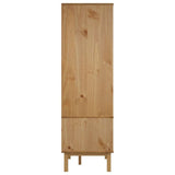 vidaXL Garde-Robe Armoire de Rangement Organisateur de Vêtements Meuble de Rangement Maison Intérieur 76,5x53x172 cm Bois Massif de Pin