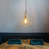 Qazqa carcass - Suspension - 1 lumière - Ø 270 mm - Doré/Laiton - Design, Moderne - éclairage intérieur - Salon I Chambre I Cuisine I Salle à manger