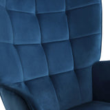 IDMarket - Fauteuil scandinave ANIA en Velours Bleu