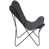 Tresice france Fauteuil Butterfly en Cuir Noir