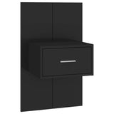 Cosisti Tête de lit avec Chevet tête de lit avec Rangement têtes de lit pour Adulte tête de lit Bois -Noir-Un tiroir-160 x 1,5 x 80 cm