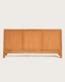 UNIQKA - Kyoto - Buffet Vintage en Teck Massif 165 cm - Couleur Marron - Longueur 165 cm - Profondeur 53 cm - Hauteur 80 cm - Bois Authentique, Durable et de Haute qualité