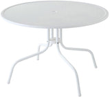 Crosley Furniture Griffith en métal 101,6 cm Table de Salle à Manger en Blanc en Finition